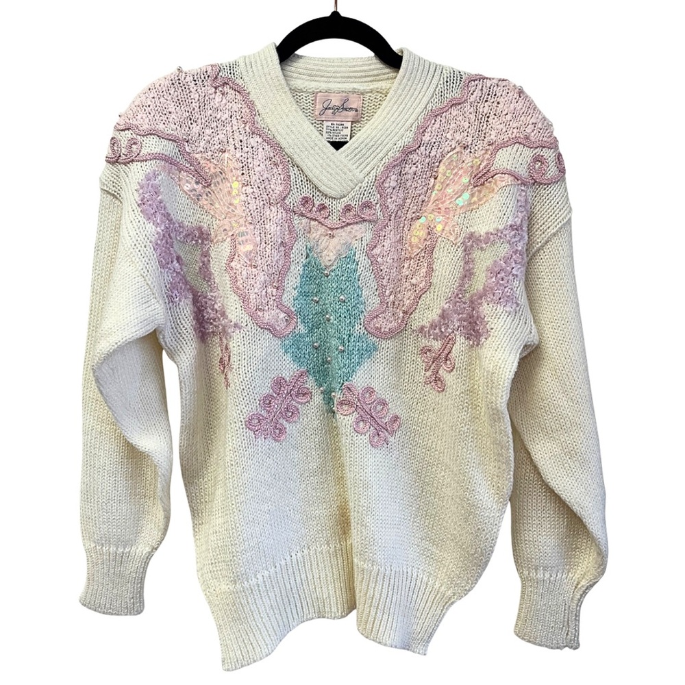 Beautiful VINTAGE Sequin Sweater
